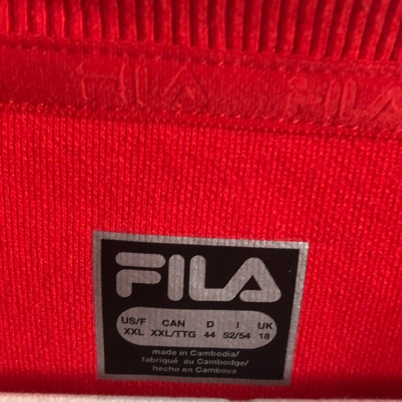 Red Fila crew neck - Picture 2 of 3